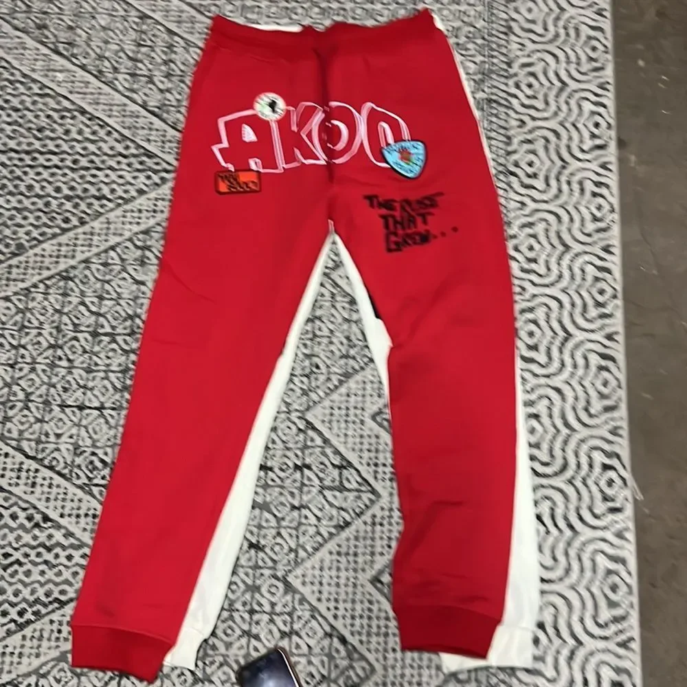 AKOO 9 piece bundle denim and sweats with tee and polos LARGE and size 34 - Picture 5 of 12